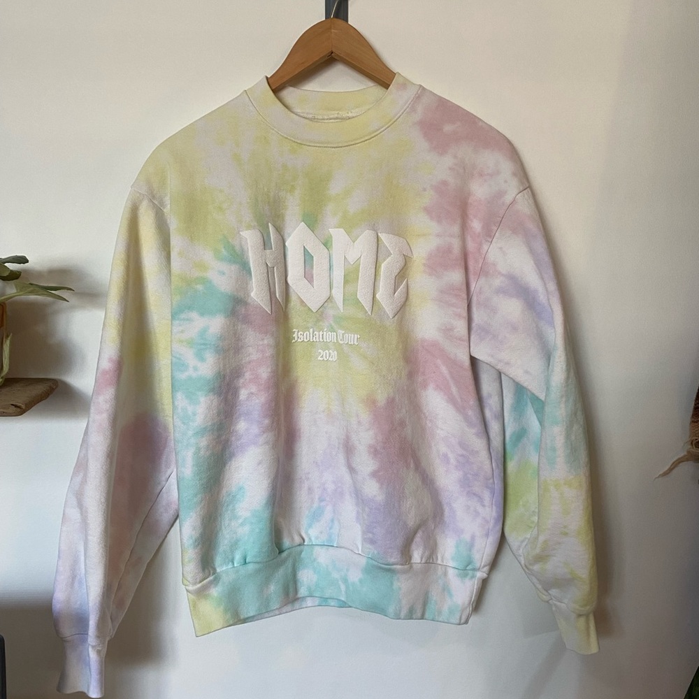 Lovers + Friends Home Isolation Tour Tie Dye Sweater Women Size Small